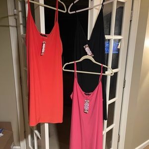 3 of the same BOOHOO dresses